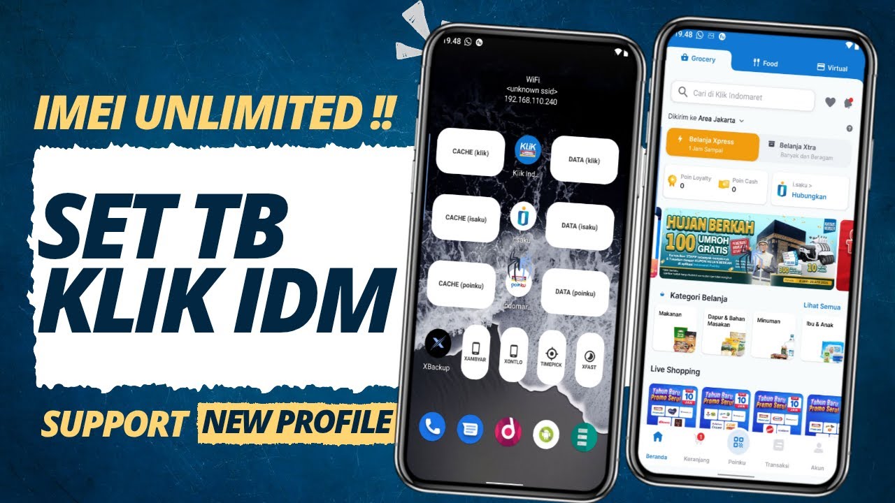 Set TB Aplikasi Indomaret poinku Isaku dan klik indomaret Multi Profile New Pengguna Baru