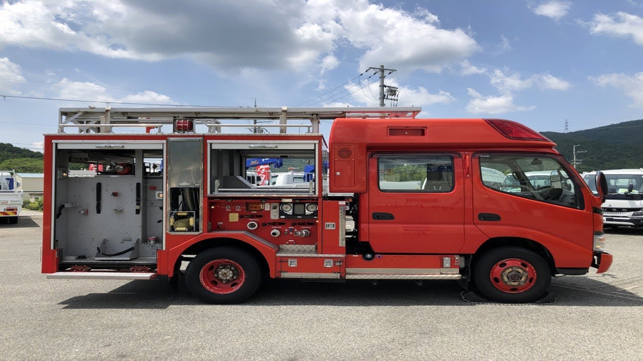 中古特装車その他 日野 デュトロ /消防ポンプ車 Wキャブ 4WD モリタ A 