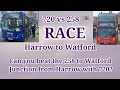 Can you beat the 258 to Watford Junction from Harrow with 720?