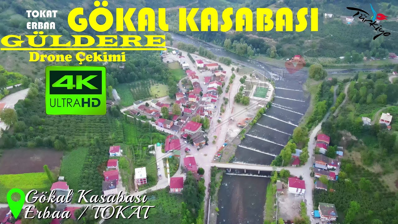 Gökal Kasabası - Güldere / Erbaa / TOKAT - Havadan 4K Drone Çekimi / 20.7.23