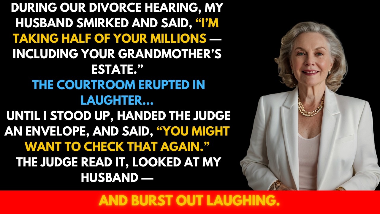 My Husband Tried to Take Half My Fortune — Until the Judge Opened My Envelope