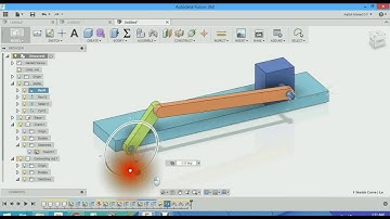 Autodesk Fusion360 PART 2 Assembly joints in Crank and slider mechanism