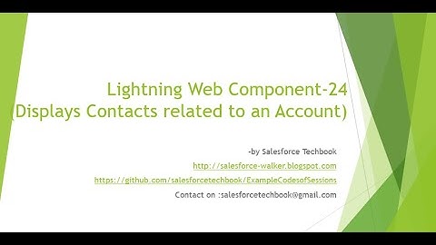 Lightning web component-24 (Display Account
