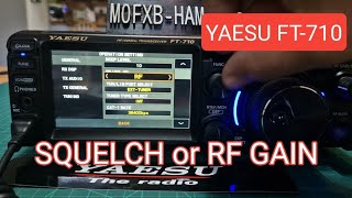 YAESU FT-710 Squelch or RF gain - Select