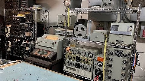 RTTY Net Control  Using Vintage Teletype Gear