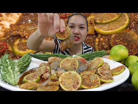 ยำมะนาวกุ้งสด 1 กิโล น้ำลายแตกบอกเลย ❗️พร้อมวิธีทำ wern woei