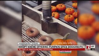 Pumpkin spice doughnuts return to Krispy Kreme