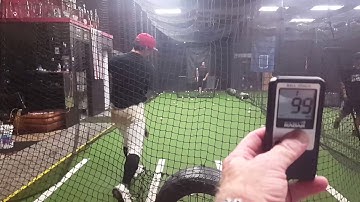 Ian Peters - 99mph Exit Velocity, BP 2017-03-15