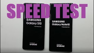 Samsung Galaxy S10 vs Samsung Galaxy Note 10 - SPEED TEST + multitasking - Which is faster!?