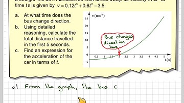 Using variable acceleration finding distance travelled and an expression for acceleration