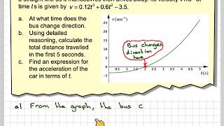 Using variable acceleration finding distance travelled and an expression for acceleration