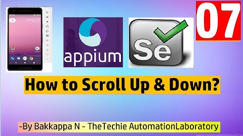 Appium Tutorial for Beginners-07 How to Scroll into Mobile Element