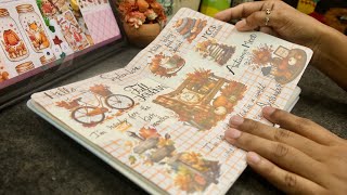 Cozy September Fall Sticker Journal 🍂 | Autumn Journal With Me