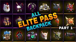 FREE FIRE ALL ELITE PASS BACKPACK || FF ALL ELITE PASS BACKPACK || ALL ELITE PASS BACKPACK FREE FIRE