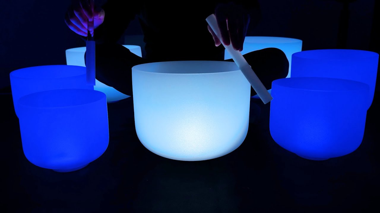 Crystal Bowls Healing Sound Bath 432Hz Deep Relaxation & Chakra Healing ...