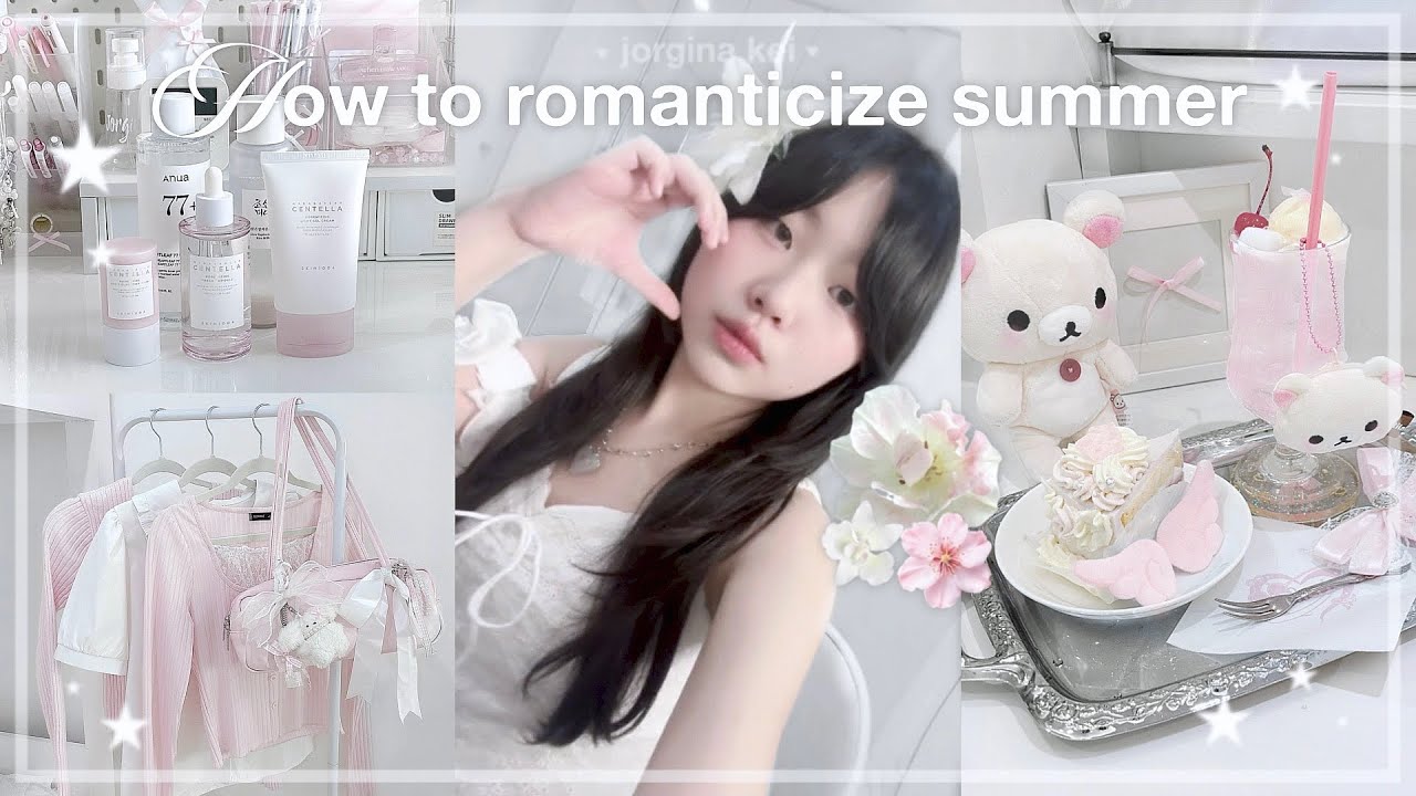 COZY summer days 🎀🍀⟡ | romanticizing summer, self care, drawing, cafe hopping, beach | jorginakei