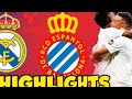 ملخص مباراة ريال مدريد ضد اسبانيول 2 0 اليوم اهداف ريال مدريد واسبانيول اليوم ريال مدريد اليوم