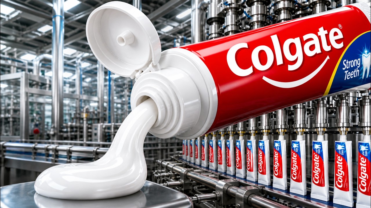 How Colgate Toothpaste Is Made in a Mega Factory | Full Process - YouTube