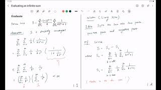 Putnam 2016 evaluating an infinite sum