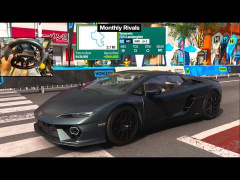 Forza Horizon 6 - How I Got Top 100 HARDCORE Rivals Leaderboard Run On Wheel