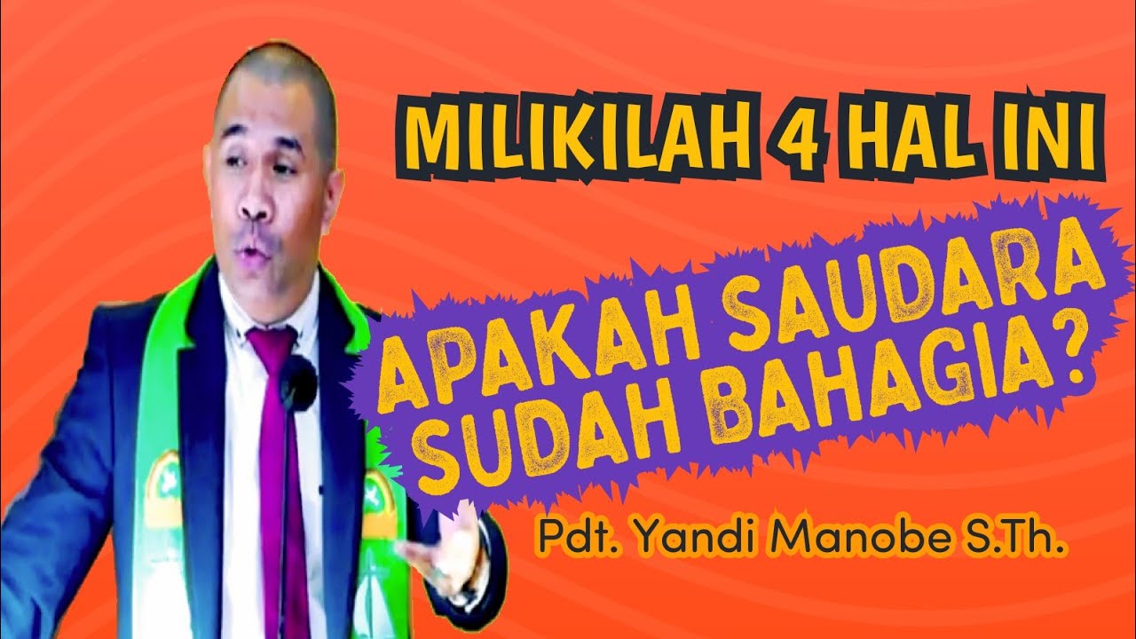 Tips hidup bahagia didalam Tuhan_ PDT. YANDI MANOBE S.TH_ KHOTBAH INSPIRATIF.