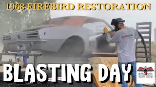 Blasting day! Dustless blasting 1968 Firebird. Before and after was it worth it?
