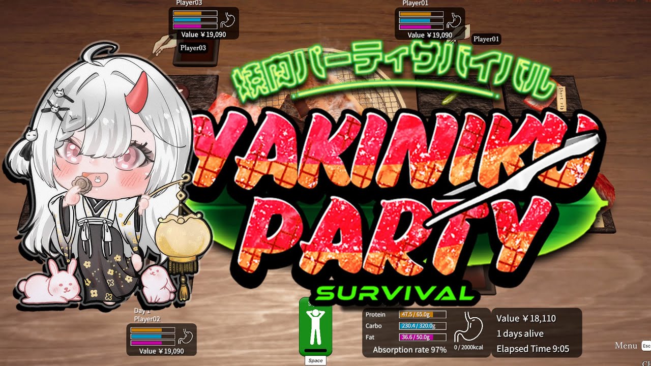 Yakiniku Party Survival | 和大家一起烤肉 Yakiniku Together! 【YunoueYukari 柚ノ上縁】↜ | MYViki