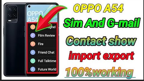 oppo A74 5g Contact show settings | how to show contact oppo A74 5g