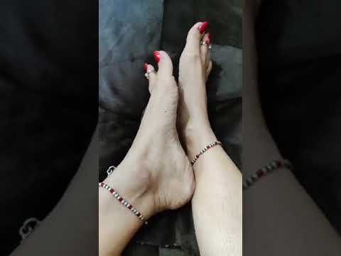 Desi feet in red part 5