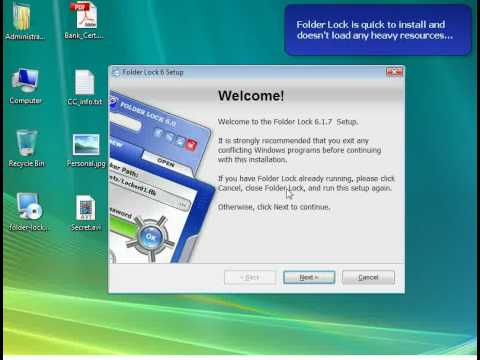 Folder Lock - Installation