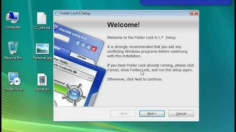 Folder Lock - Installation