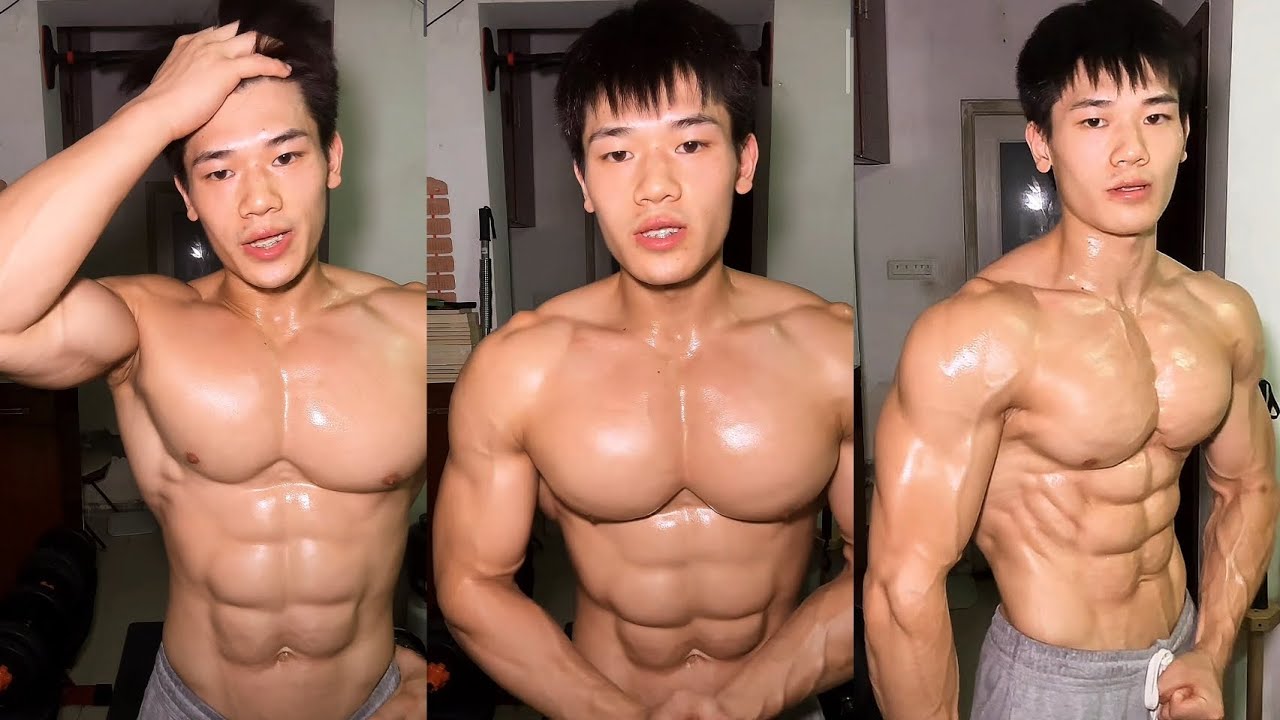 asian muscle teen