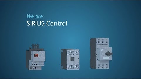 Control Perfection with SIRIUS Control for controlling and protecting