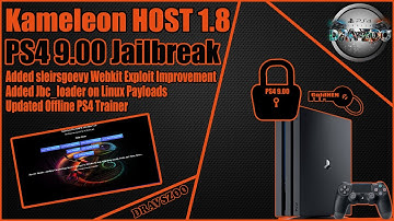 NEW update Kameleon 9.00 AIO Host to version 1.8 Testing PS4 9.00 Jailbreak
