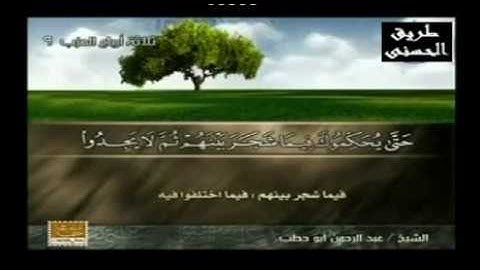 ما تيسر من سورة " النساء " للقارئ عبدالرحمن أبو حطب