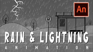 Celebrity Learn 2D Visual Effects Animation in Adobe Animate | Tutorial 20   Rainy Environment Animation Net Worth