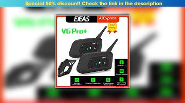 Hands-on EJEAS V6 PRO +/PLUS Bluetooth Motorcycle Helmet Intercom Headset with 800M BT Interphone C