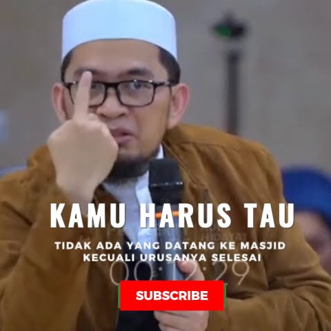 TIDAK ADA YANG DATANG KE MASJID KECUALI URUSANYA SELASI-Ceramah Ustad Adi Hidayat