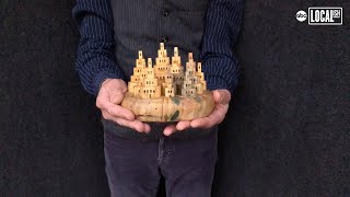 Wood Sculptor Makes Magic Castles Appear Out of Nothing!  | Localish