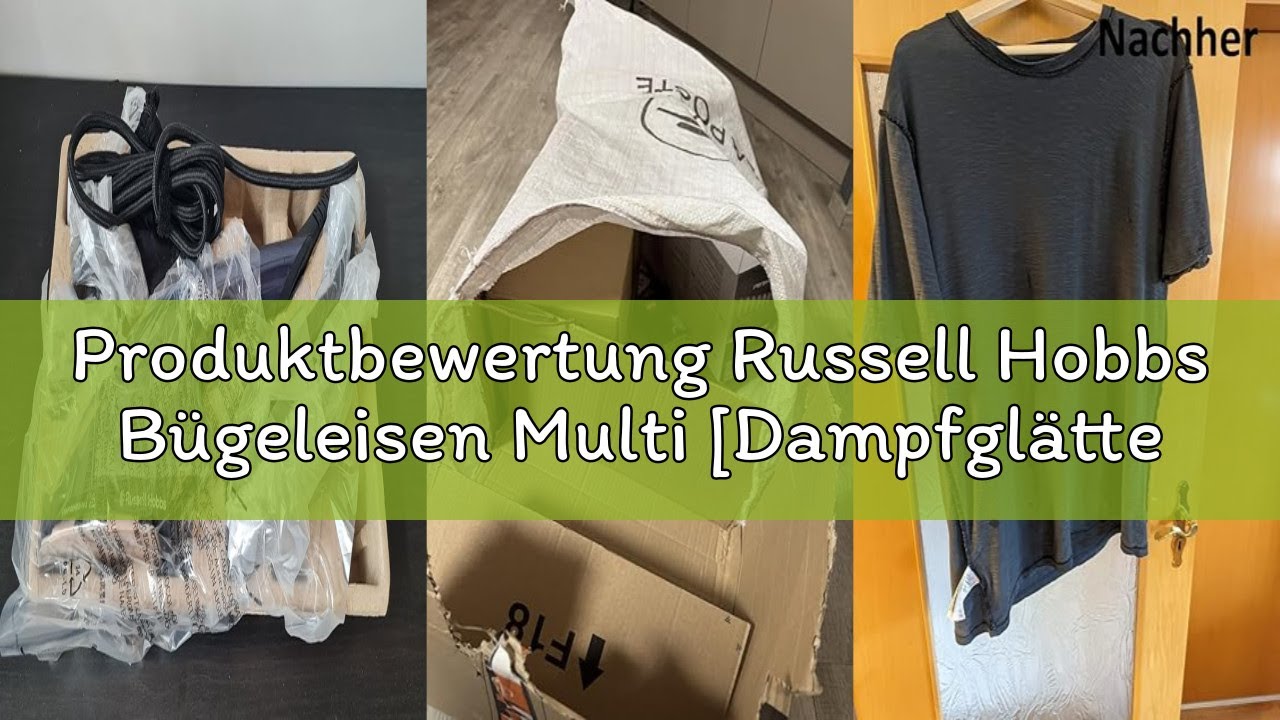Produktbewertung Russell Hobbs Bügeleisen Multi [Dampfglätter + Dampfbügeleisen] Steam Genie 2-in-1