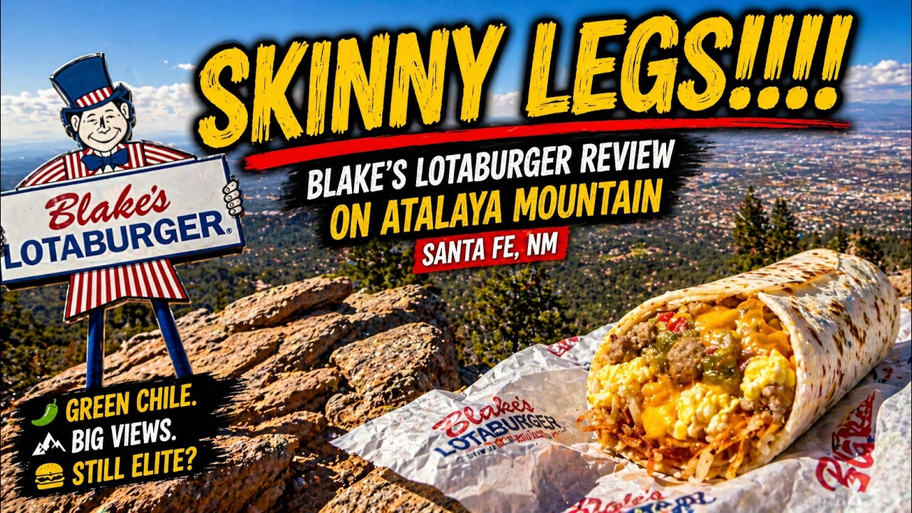 YouTube thumbnail for Blake’s Lotaburger Review on Atalaya Mountain | Santa Fe, NM