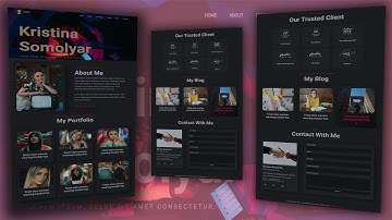Build a Complete Responsive Website Using HTML And CSS | Blog & Profile Website Design