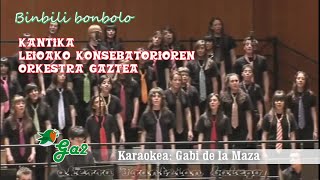 Binbili Bonbolo (Kantika-Leioako konsebatorioren Orkestra Gaztea)