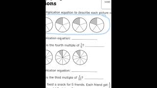 Everyday Math, 4th Grade, Home Links 7.3 Multiplying Unit Fractions page 195
