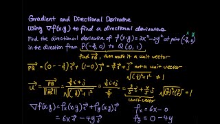 14.6 Gradient and Directional Derivative Problem