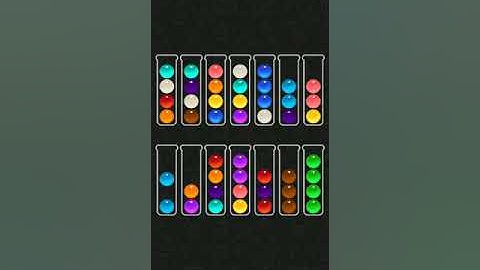Ball sort color water puzzle level 103