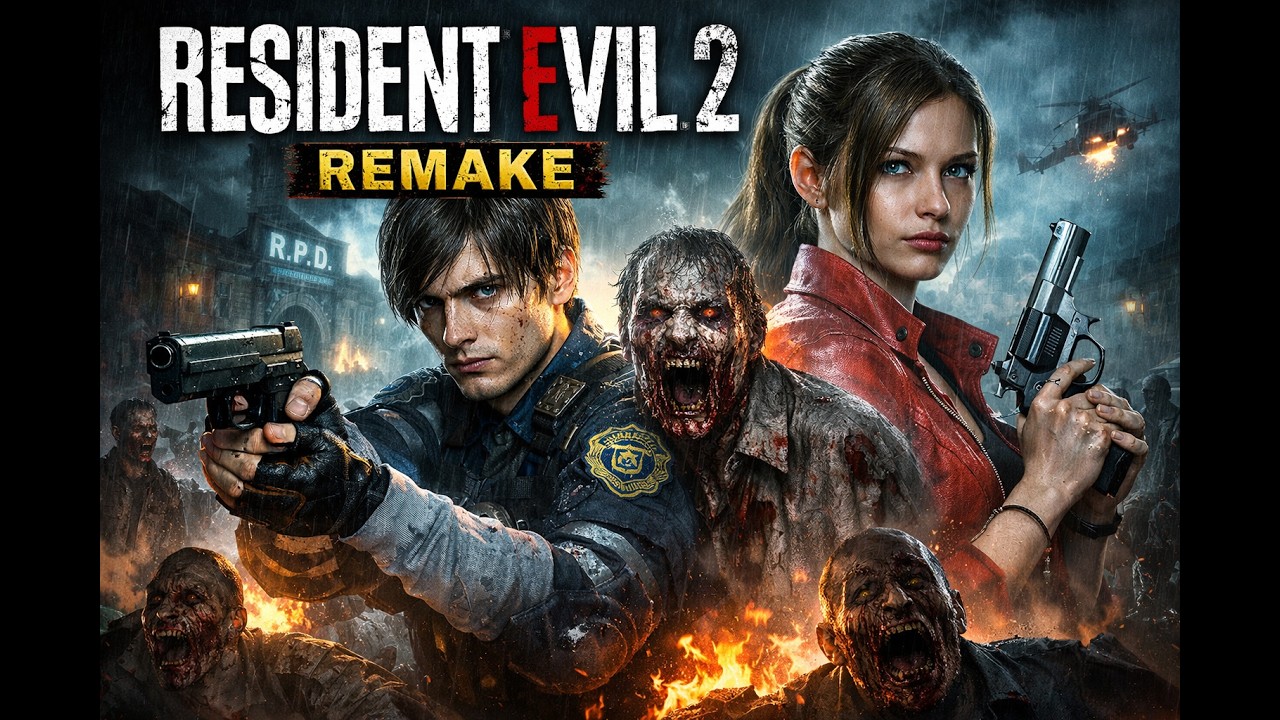 RESIDENT EVIL 2 REMAKE PRIMEIRA VEZ !