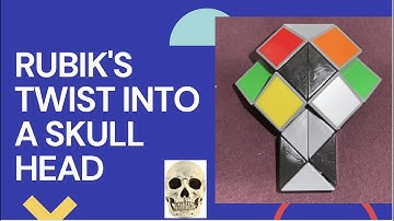 How to make a Skull Head with the Rubik’s Twist/Snake Cube (24 blocks)