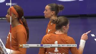 #3 Texas vs Kansas State | NCAA Women Volleyball 11/08/2023