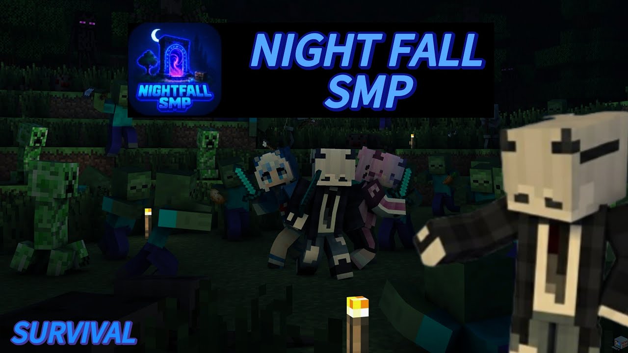 Mabar Server Minecraft NightFall SMP || MCPE / MCPC || [Live! 🔴] # ...